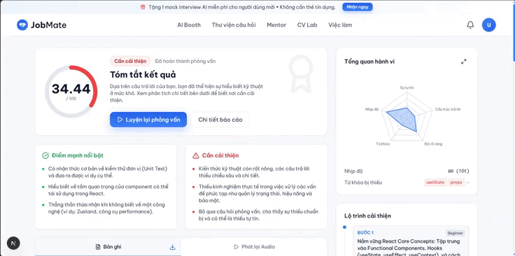 AI Report Dashboard Preview